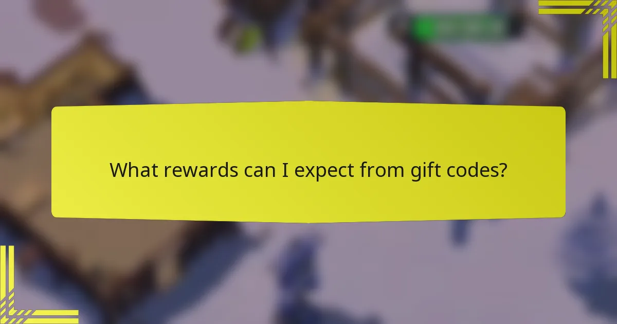 What rewards can I expect from gift codes?